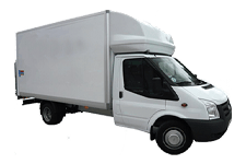 Van Hire Ashton-under-Lyne - White Ford Luton Box with Tail Lift - Van hire Ashton-under-lyne
